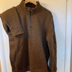 Jeremiah Clothing "LANCE" 1/4 zip Men's Pullover in Bittersweet